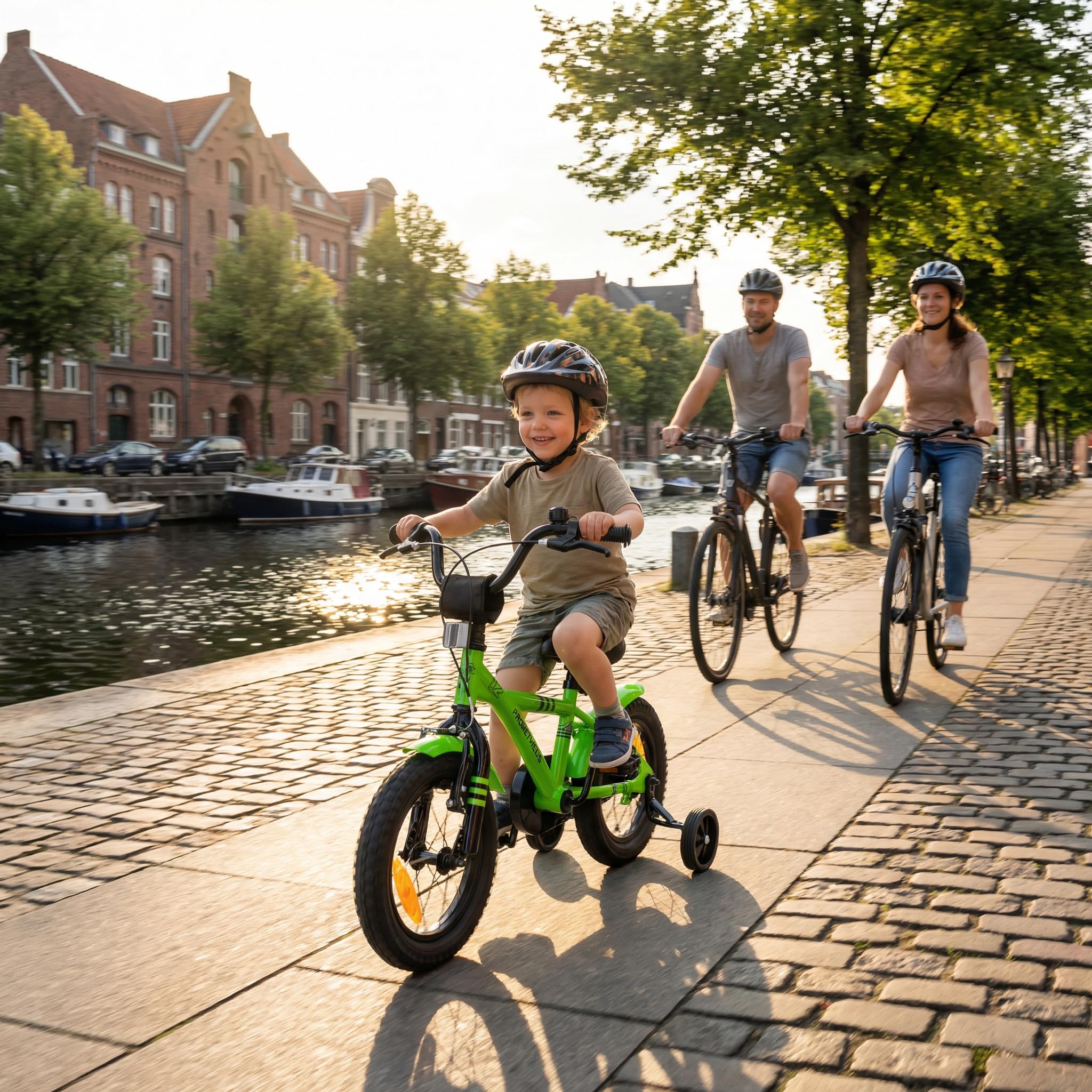 PROMETHEUS BICYCLES Velo Enfant 3 Ans Garcon vélo Fille 12 Pouces a Roulette pour 3 a 5 Ans - BMX en Vert