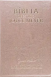 Bíblia de Estudo. A Bíblia da Vida Diária. Com Notas e Comentários de Joyce Meyer. Rosa