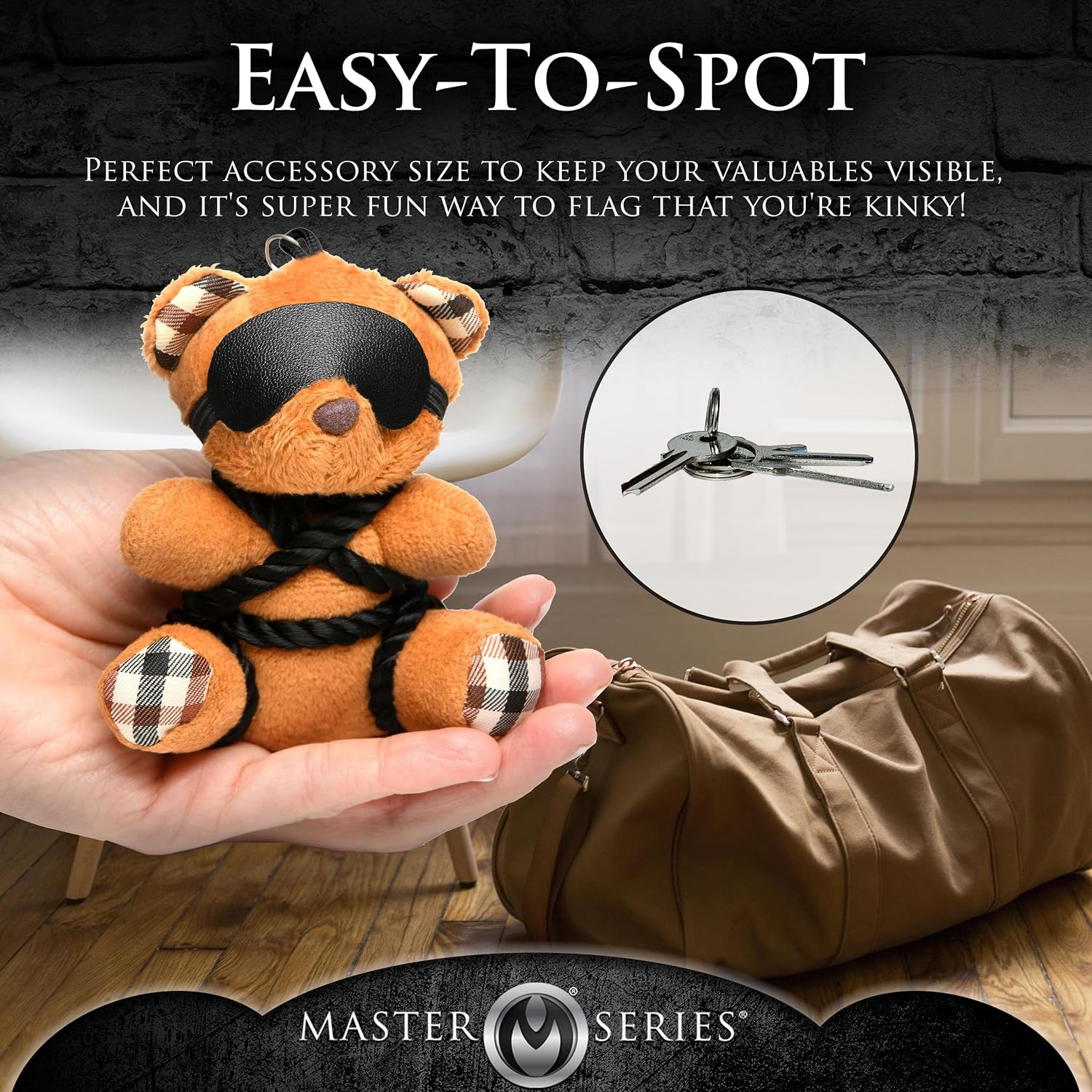 Master Series Plush Teddy Bear Keychain