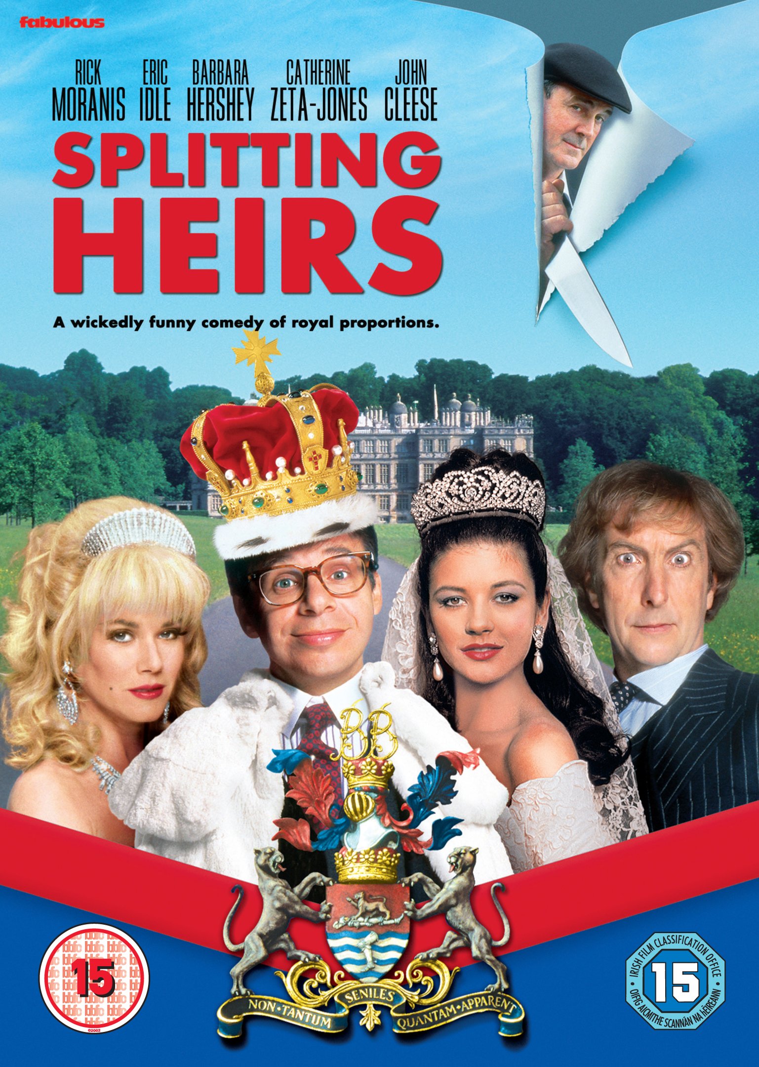 Película Splitting Heirs en DVD importada del Reino Unido para amantes de la comedia clásica británica