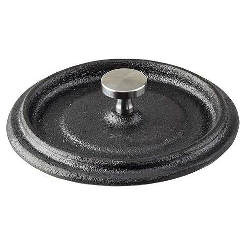 Miniatura 6 de Tablecraft Cocotte de 8 onzas con tapa, hierro fundido y perilla de acero inoxidable
