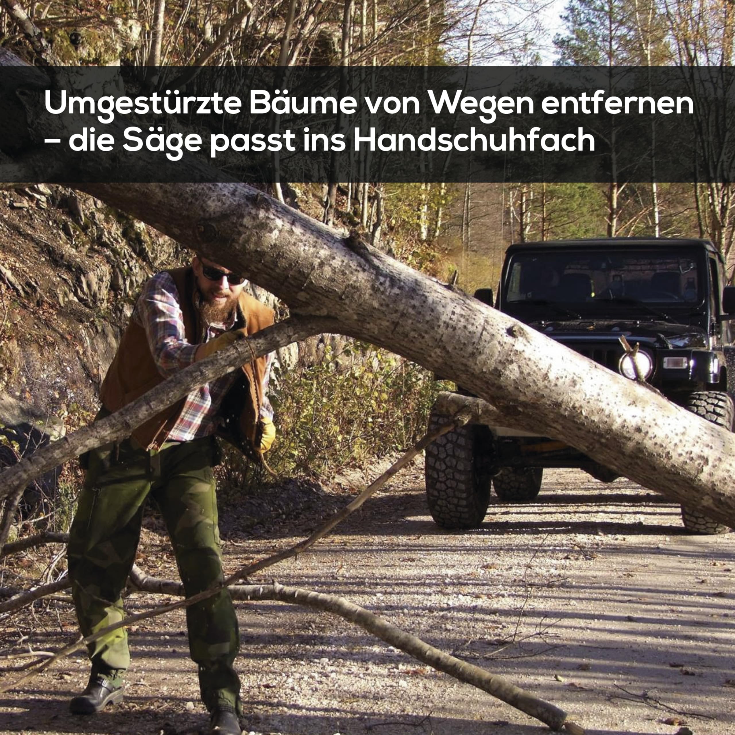 Nordic Pocket Saw Handkettensäge 65 cm - Original - Kompakte Handsäge mit Nylontasche für Wandern & Camping - Hand Kettensäge - Outdoor Säge Survival - Seilsäge Holz