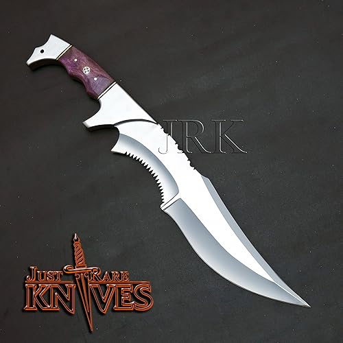 Miniatura 3 de USA EDICIÓN ESPECIAL: 17 "Hecho a mano único hecho a mano D2 acero táctico Camping cuchillo/mini espada con funda de cuero (JRK26)