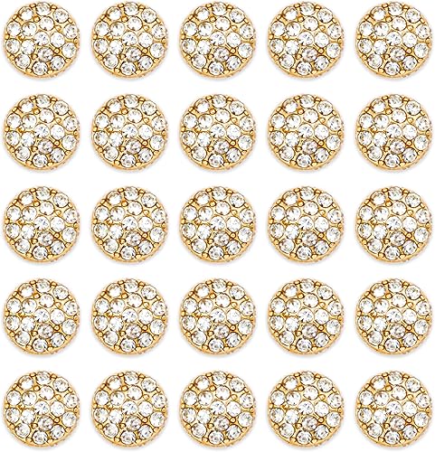 100 piezas de decoración de cristal con diamantes de imitación, accesorios redondos de aleación con parte trasera plana, adornos para manualidades,