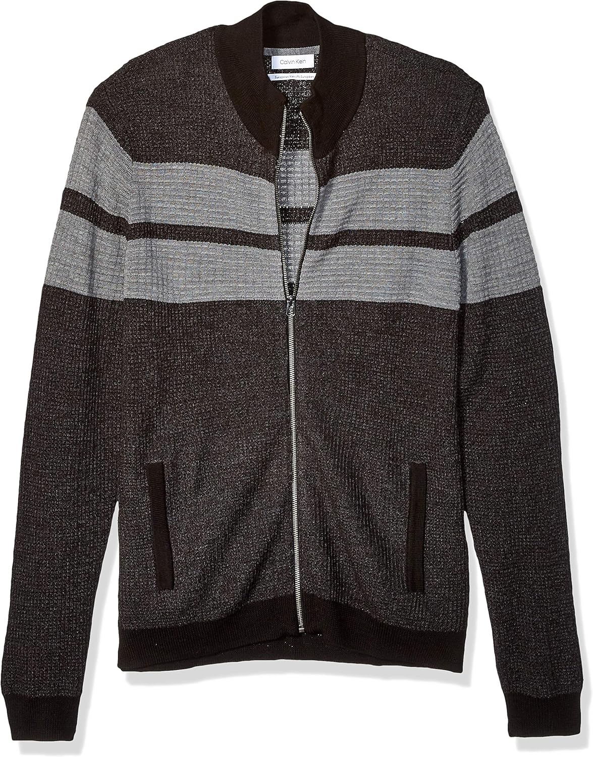 calvin klein full zip sweater