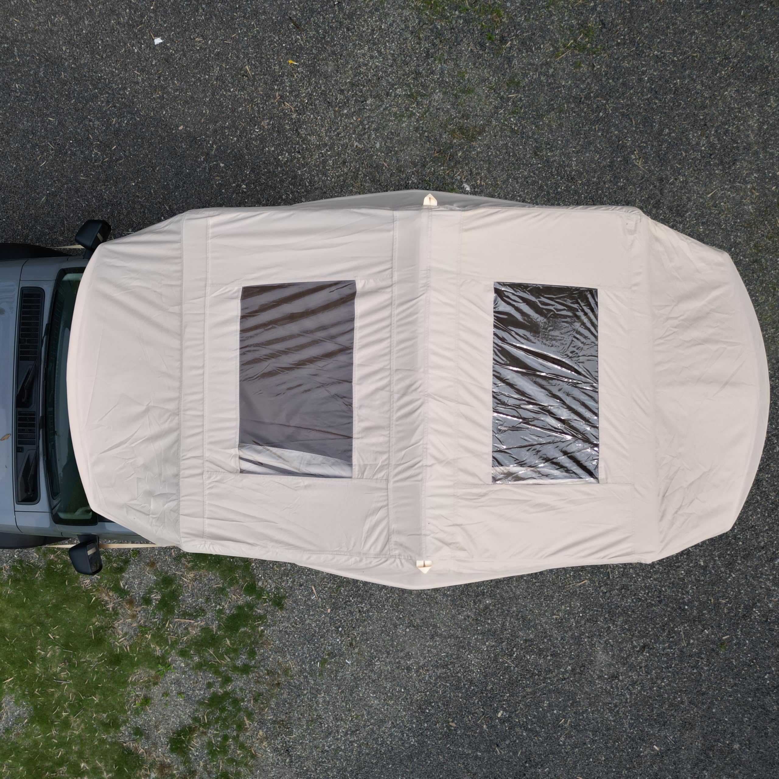 Tente de Toit pour Voiture 1-3 Personnes, Tente Gonflable 300D,imperméable PU3000,UPF50+,Matelas épais,Tente de Camping pour Véhicules Pliable et Imperméable Camion,Voyage