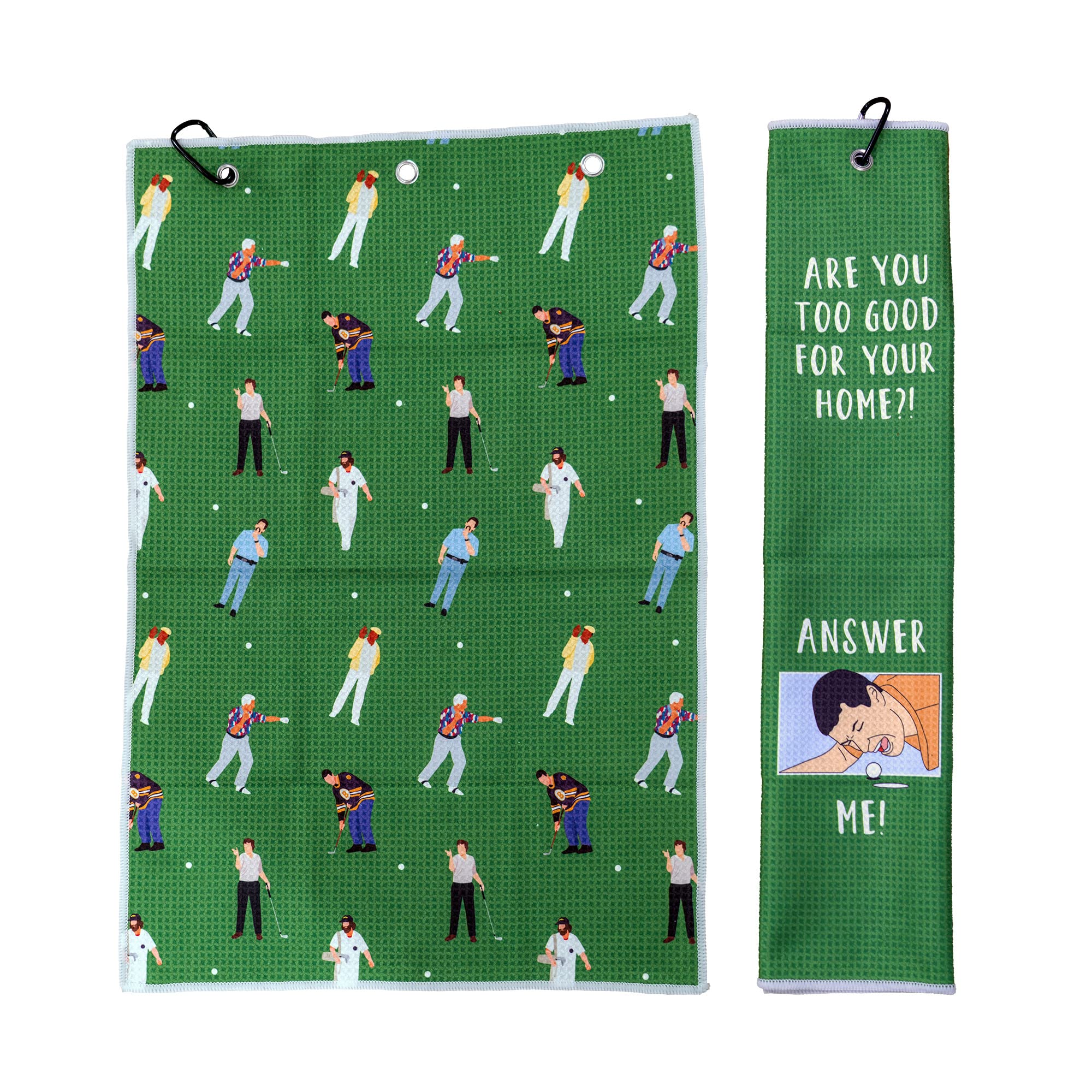 Amazon.com: Happy Gilmore Reversible Microfiber Premium Tri Fold Golf ...