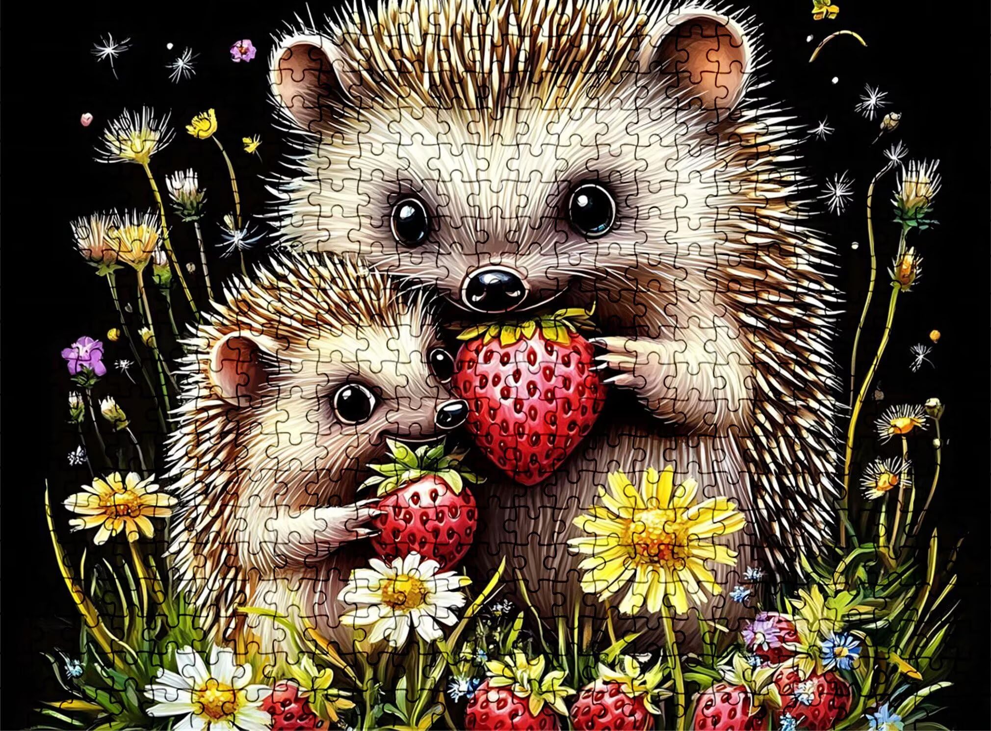 Puzzle 2000 elementów dla dorosłych, urocze zwierzątko Trudne i kolorowe drewniane puzzle, duża łamigłówka 99,5 x 70,5 cm, gra antystresowa z plakatem, dekoracja ścienna do domu, prezent urodzinowy