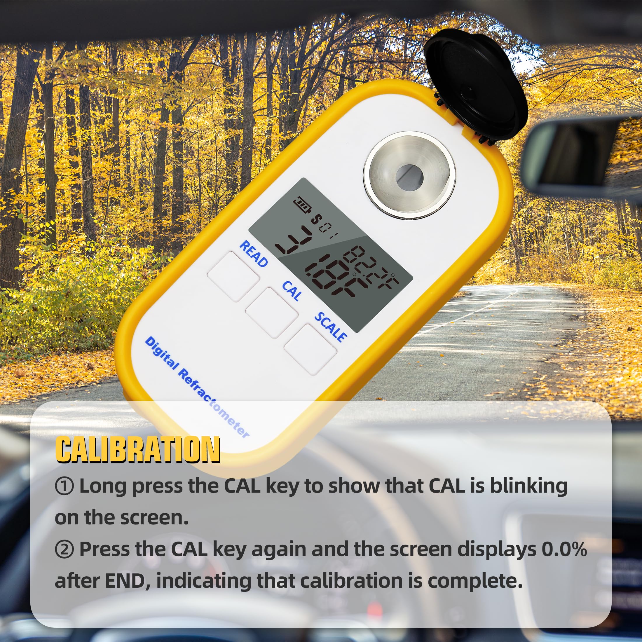 Digital Kühlmittel Refraktometer für Auto Frostschutzmittel Harnstoff Tester Hand-Held Anti-Frost Refraktometer Antifreeze Lösung Reiniger