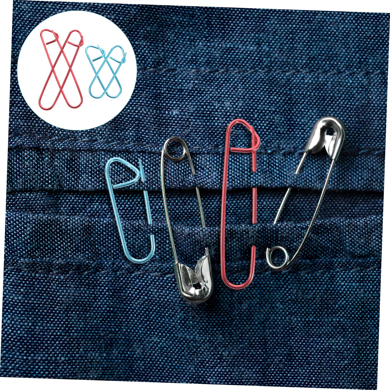 SHINEOFI 150piezas Marcadores De Seguridad Para Tejer Curvadas De U-shape Para Manualidades y Proyectos De Costura Accesorios De Aleatorios