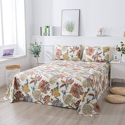 Vista 64 de SOFTTA - 1 funda nórdica + 2 fundas de almohada Paisley Modern Juego de cama 100% algodón egipcio