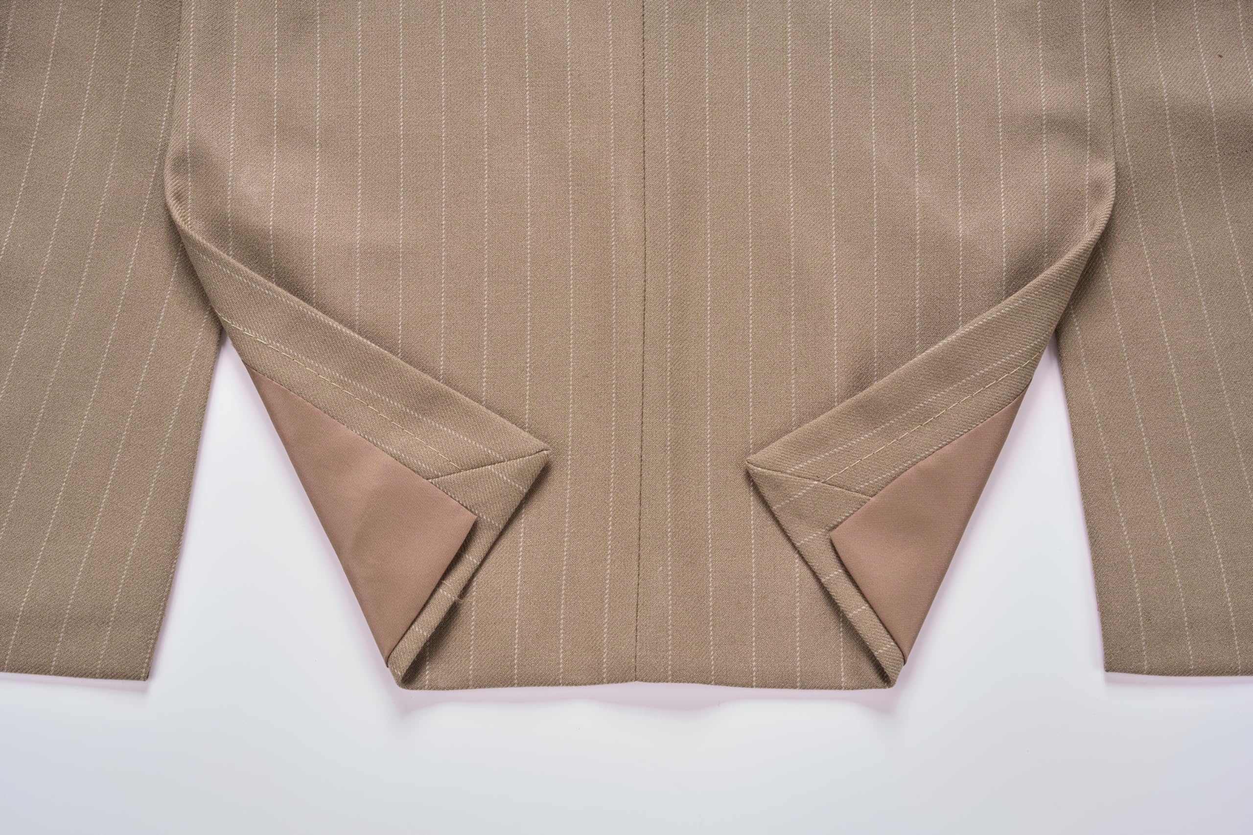 MOGU Abito da uomo doppiopetto gessato 2 pezzi slim fit smoking giacca formale e pantaloni per affari, matrimoni, balli di fine anno
