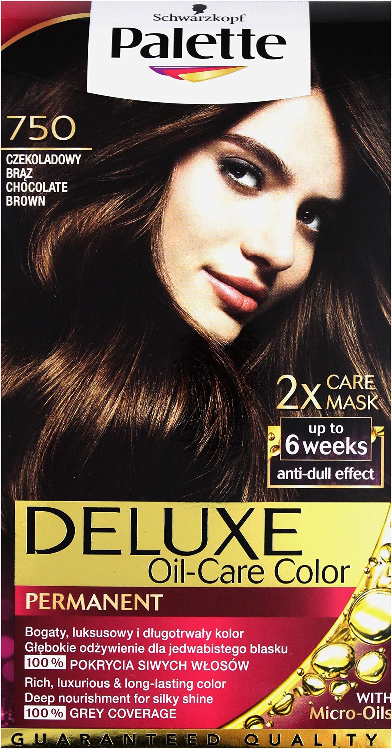 Palette Deluxe 750 Chocolate Brown Permanent Hair Color