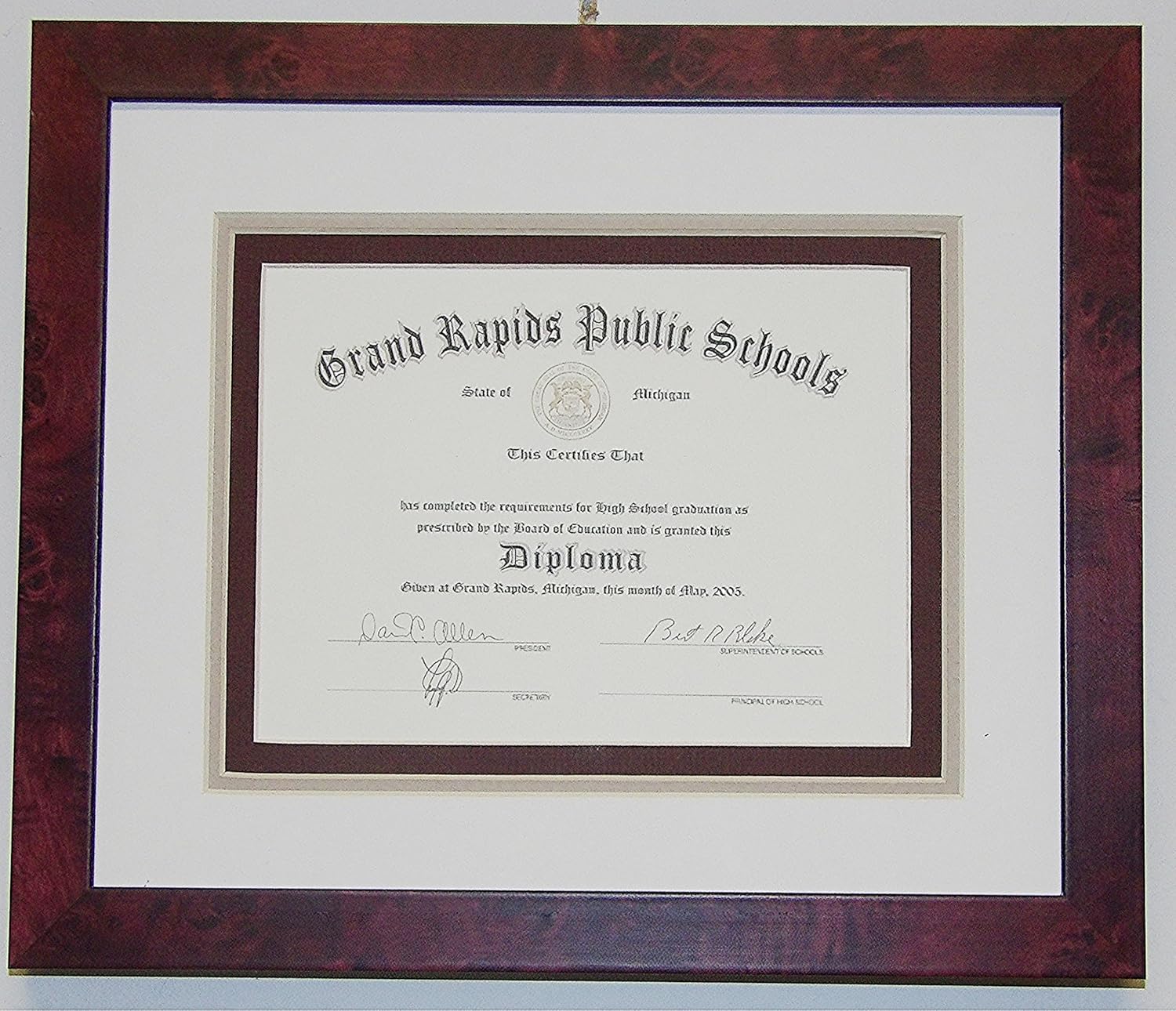 Photo Frame Ready Graduation High School Diploma 6 X 8 Certificate