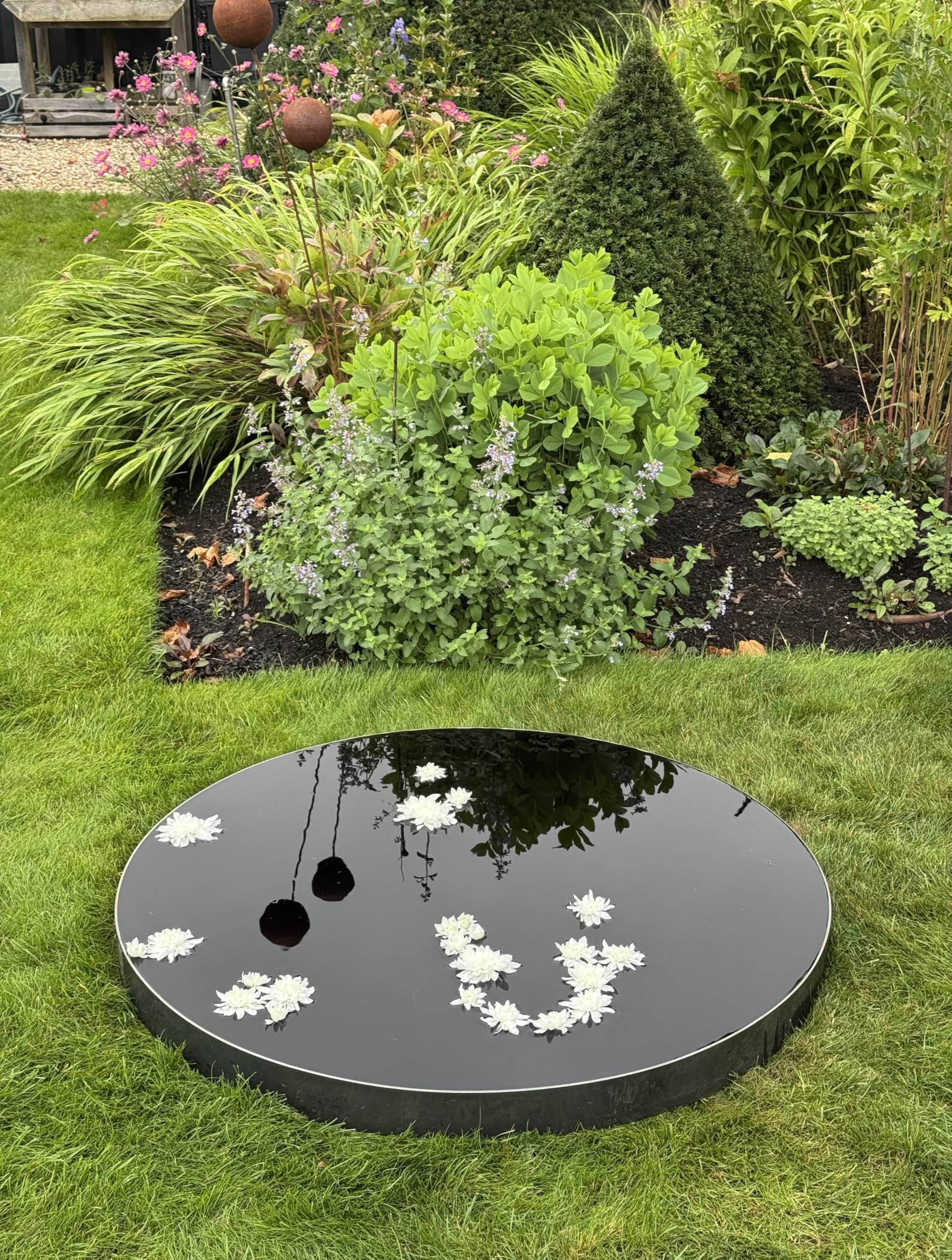 Wasserbecken/Wasserspiegel - Runde CORTEN Schale 100cm | Feuerschale