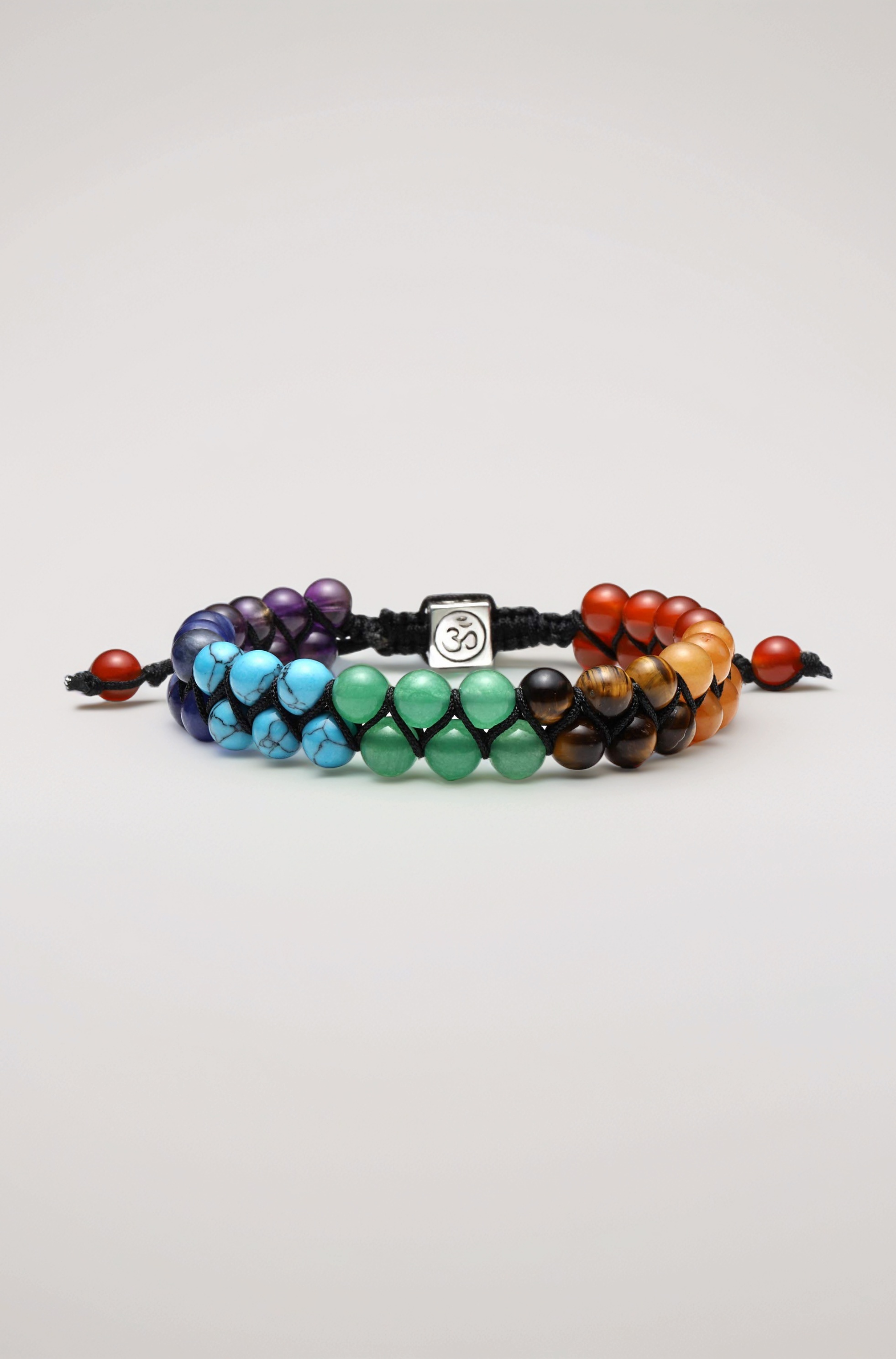 Top Plaza Bead Chakra Bracelet 7 Chakras Healing Crystals Bracelet Yoga Stone Beads Bracelets Meditation Relax Anxiety Bangle for Womens Mens