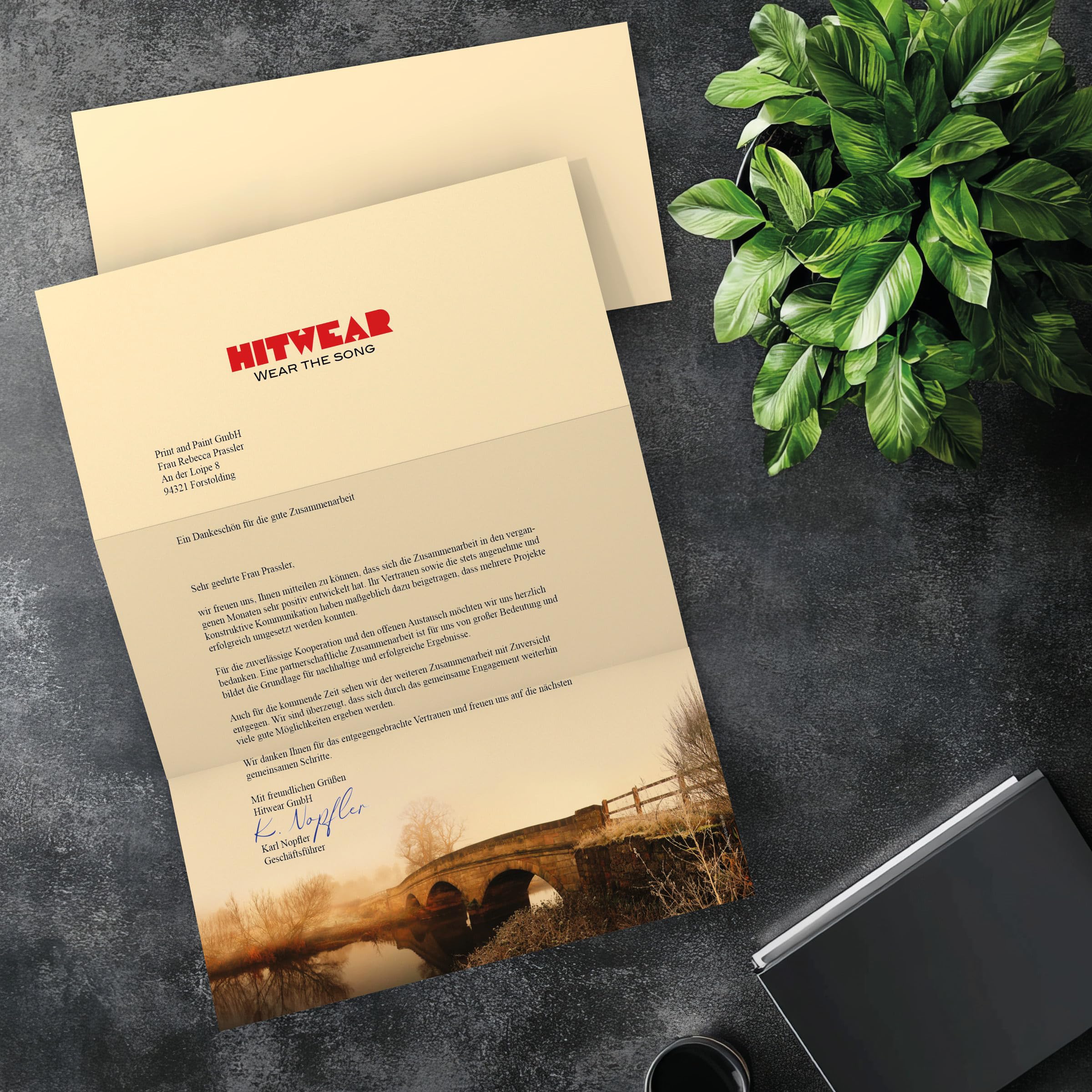 Motivpapier-Set 100 Blatt A4 + 100 Kuverts ohne Fenster