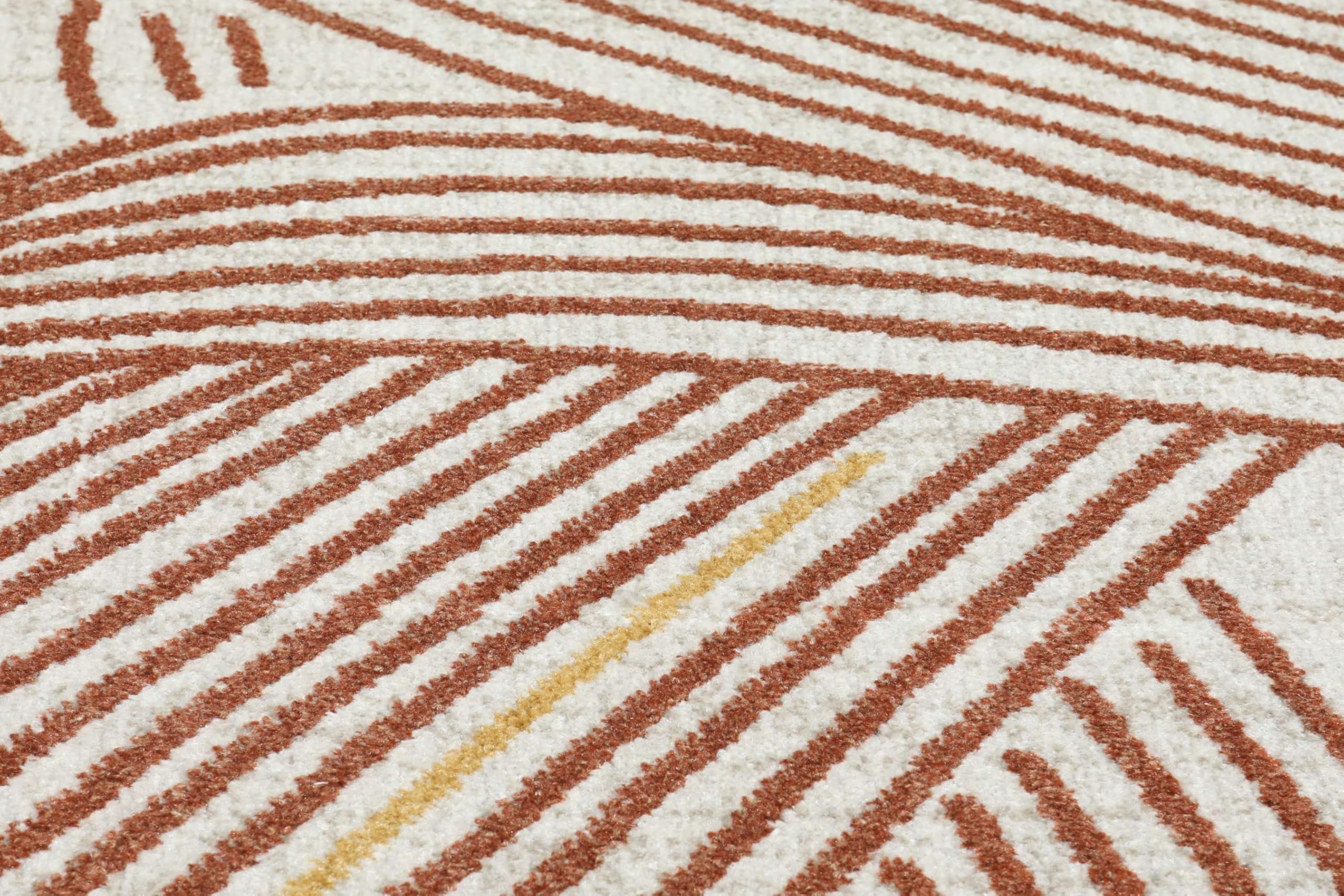 RugVista Flow Alfombra, 200 x 300 cm, Óxido