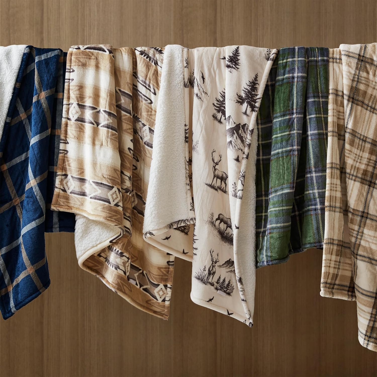 Woolrich Heated Throw Blanket with Ultra Soft Plush and Sherpa Reverse, 12 Heat Settings, Auto Shut-Off, Farmhouse & English Country Gift Throw – Green Plaid Pattern, 50"x60" - Image 7