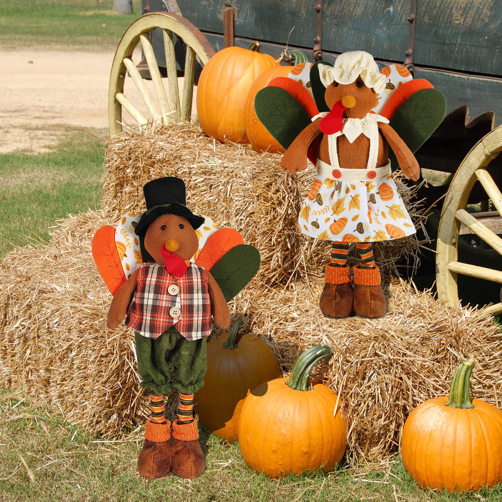 Soft Turkey Toy For Kids Thanksgiving Turkey Dolls, Fall Thanksgiving ...