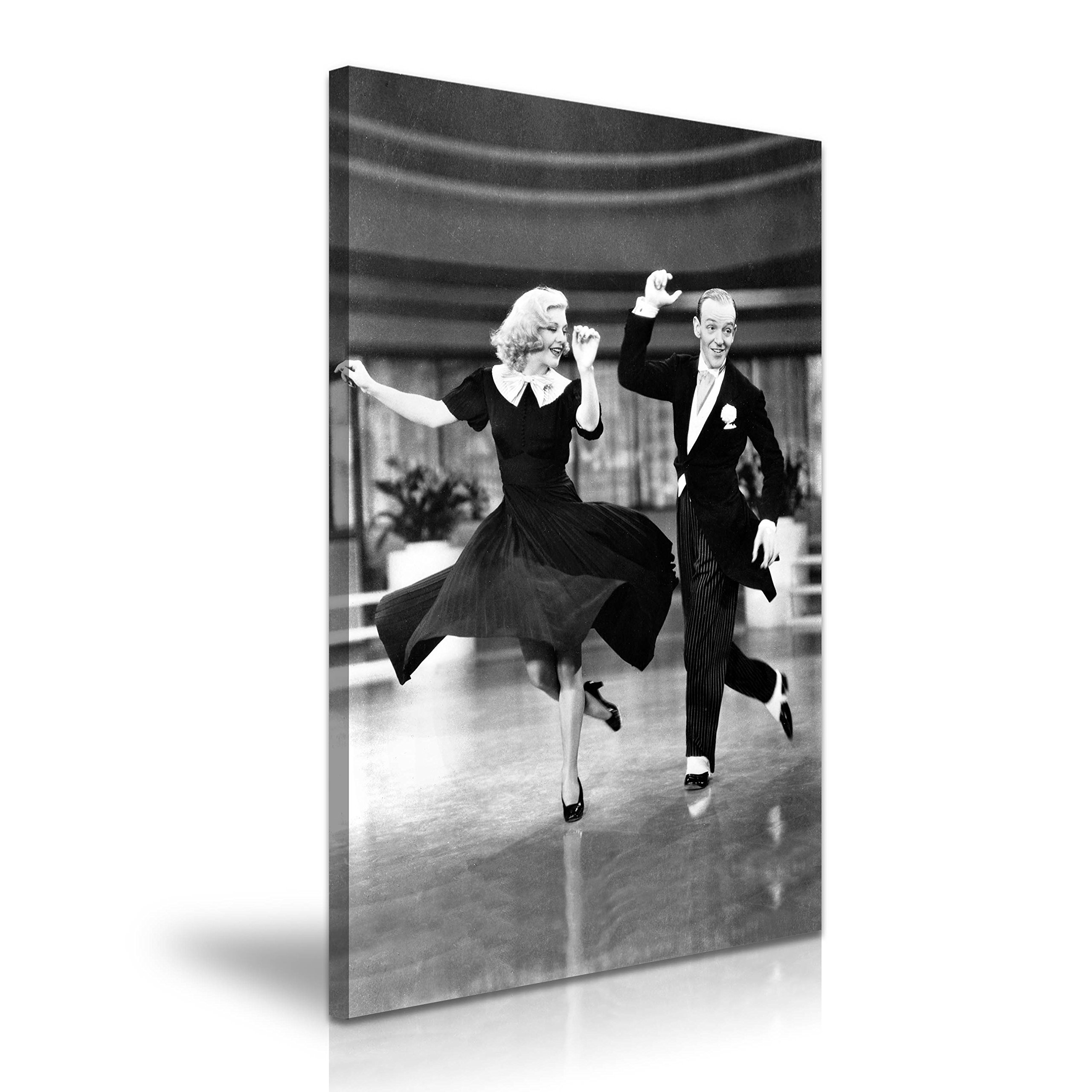 Swing Time Ginger Rogers Fred Astaire Film Canvas Wall Art Picture Print 50x76cm