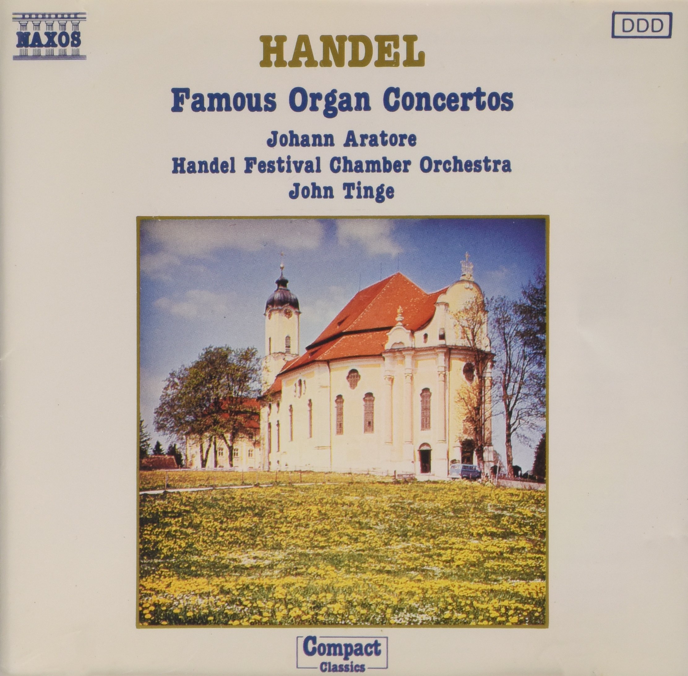 HANDEL - FAMOUS ORGAN CONCERTOS (1 CD) [Audio CD]