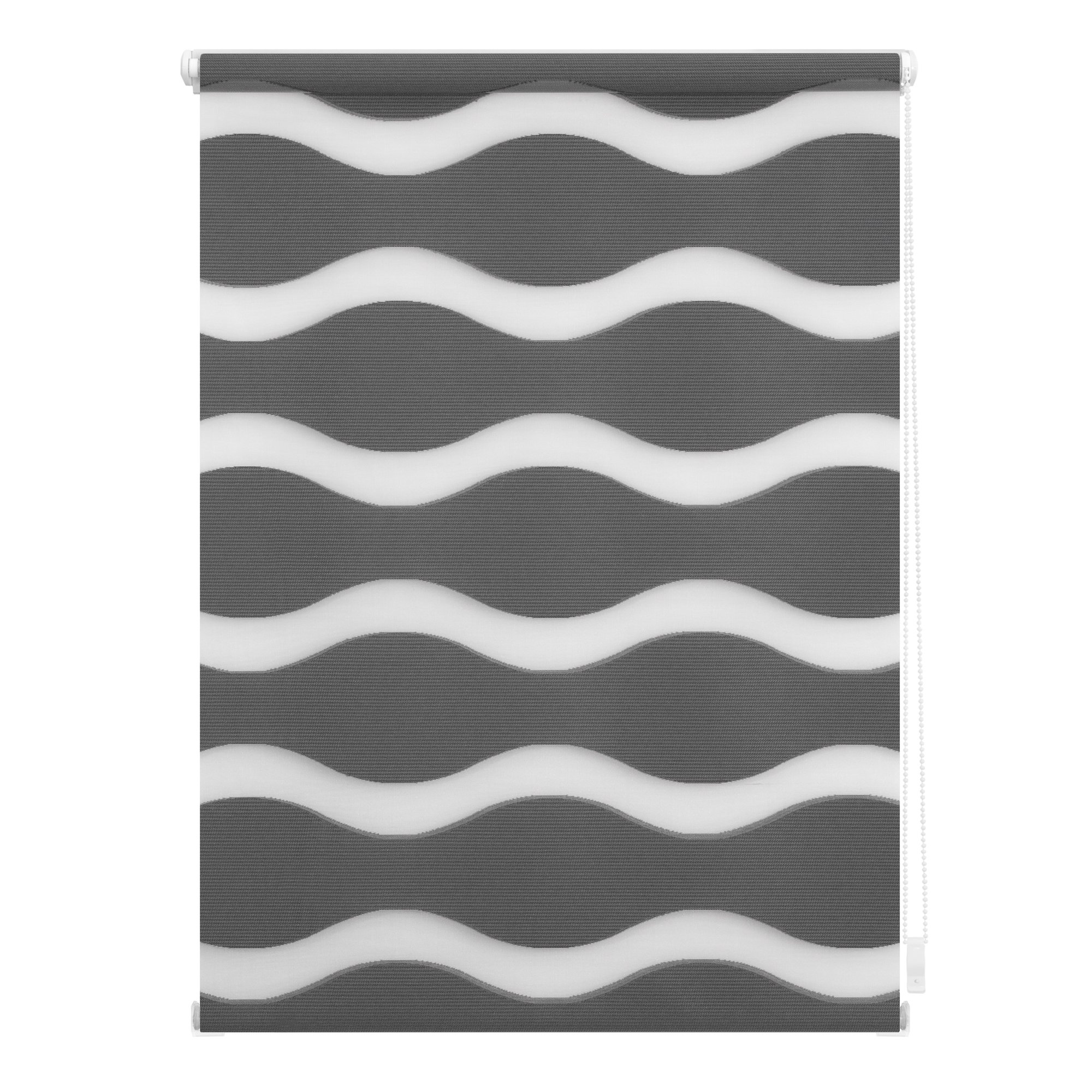 Lichtblick Doppelrollo Klemmfix ohne Bohren – Anthrazit, 45 cm x 150 cm