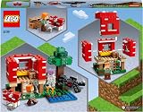 LEGO Minecraft The Mushroom House Set, Building Toy for Kids Age 8 plus, Gift Idea with Alex, Mooshroom & Spider Jockey Figures 21179 - 8