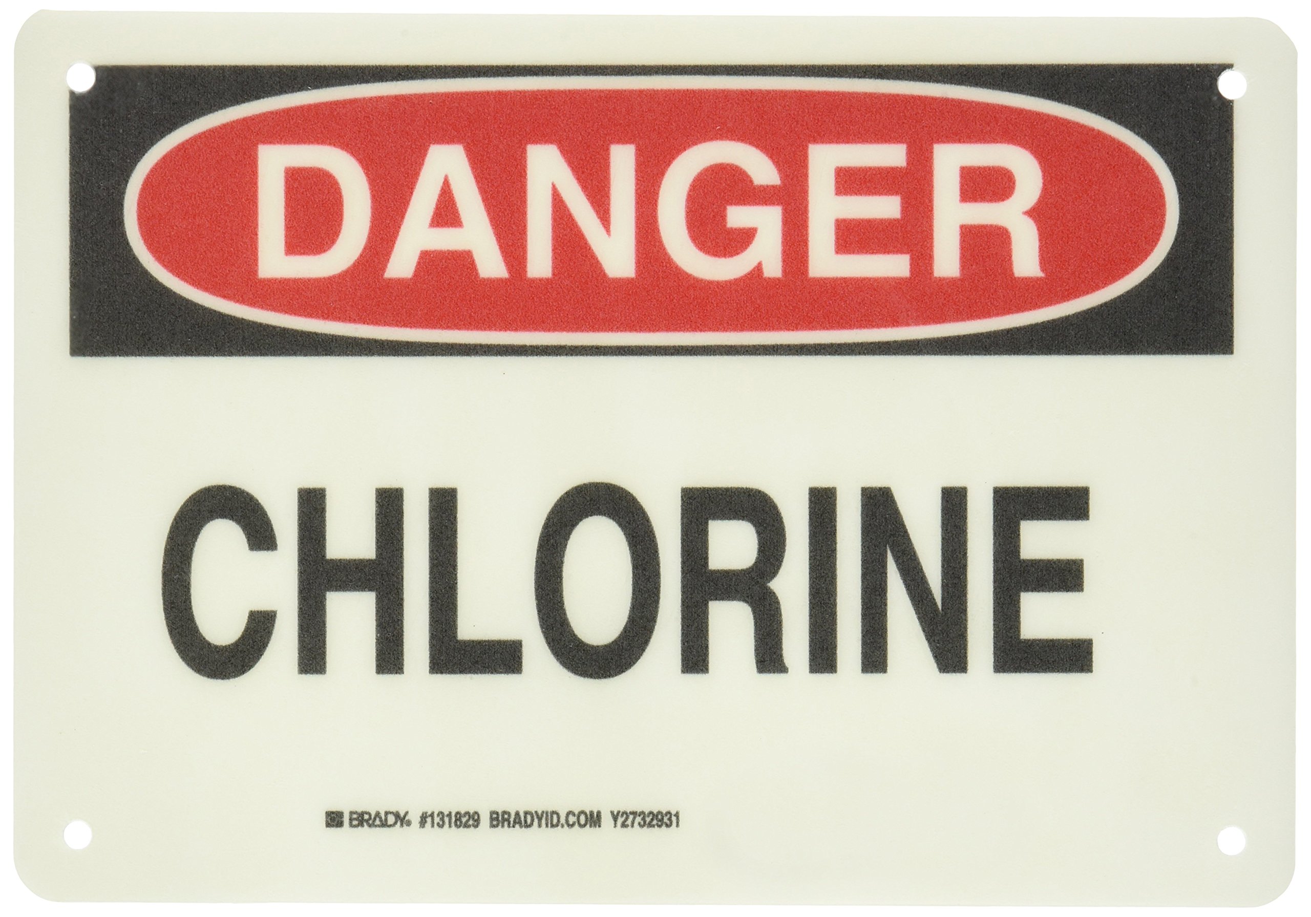 Panneau chimique de signalisation Brady 131829 format 17,8x25,4 cm - 3