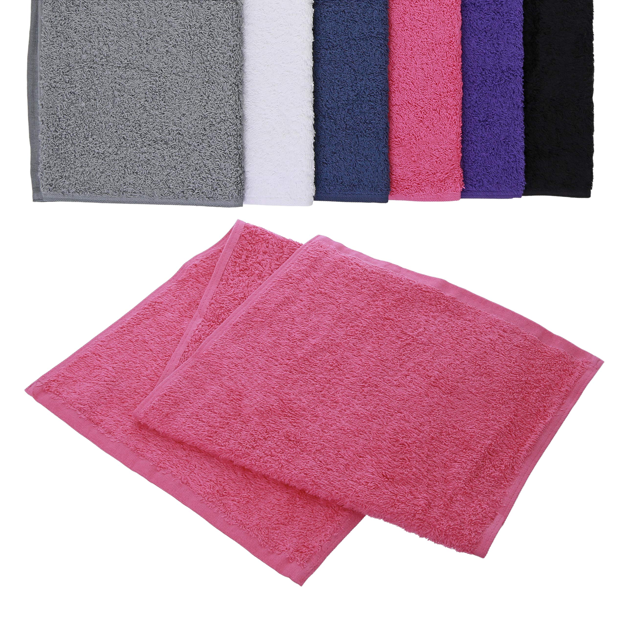 aztex 100% Cotton Deluxe Gym Towel, 30 x 90cm - Pink