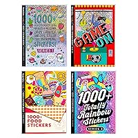 CRAYOLA CREATIONS - Set con 4 Libri di Adesivi, 1000+ Adesivi per ogni Libro