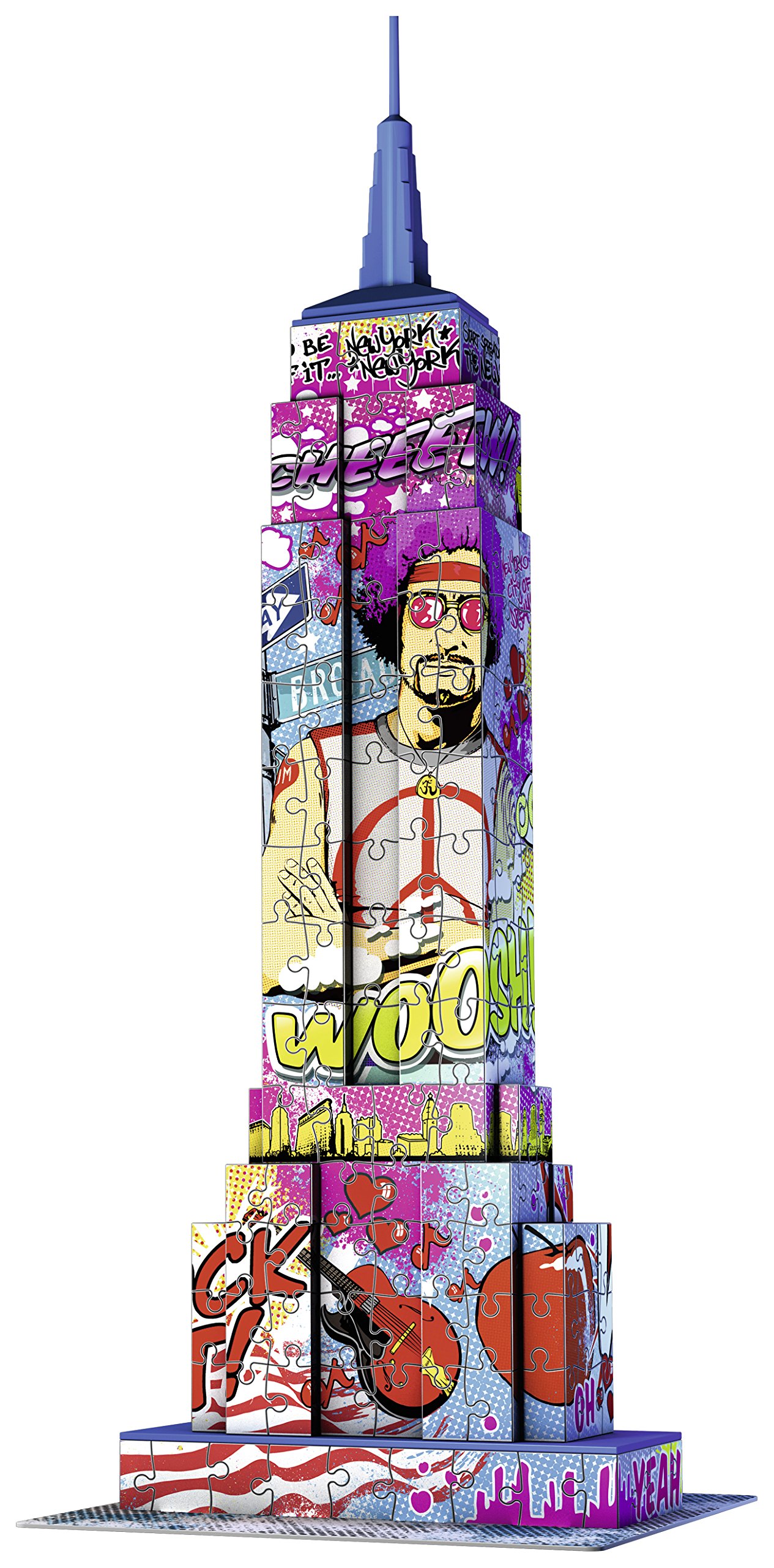 Ravensburger RAP125562 Puzzle 3D Empire State Building - Pop Art Edition, 216 Pezzi