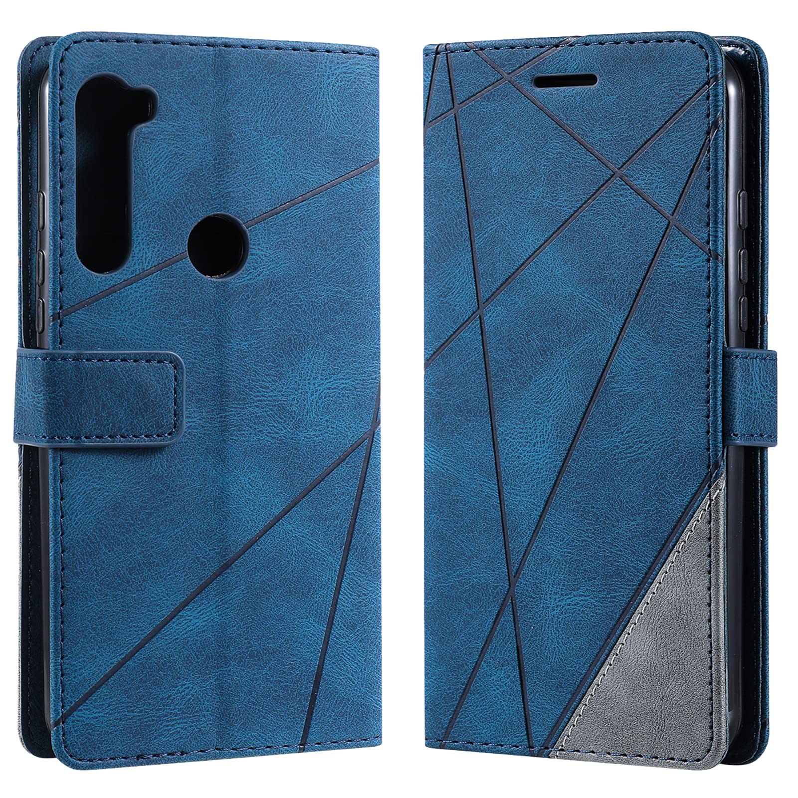 Custodia Portafoglio in Pelle PU Compatibile con Motorola One Fusion, Cover con Chiusura Magnetica, Tasche per Carte e Funzione Stand (Marrone