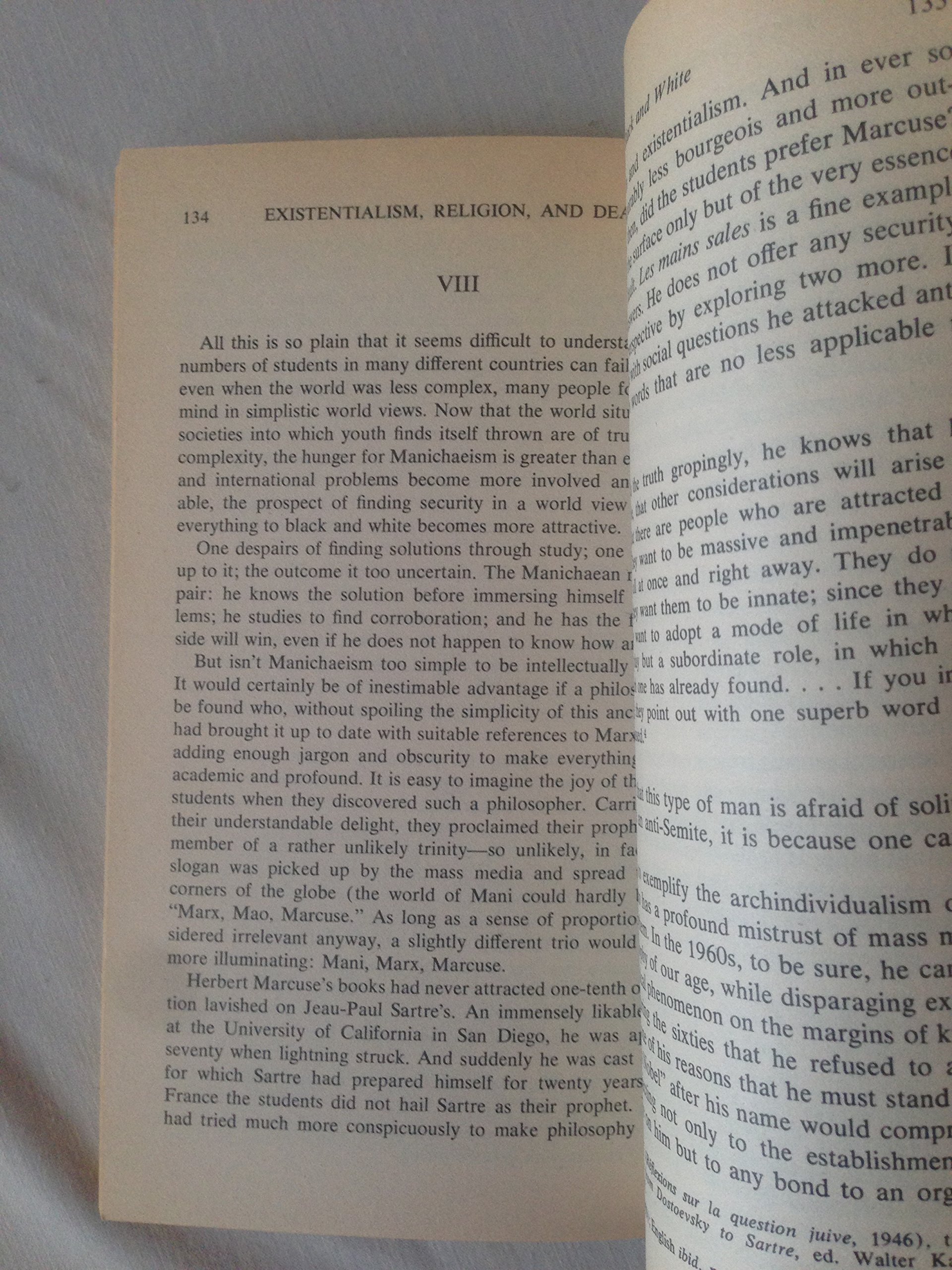 Existentialism, Religion, and Death