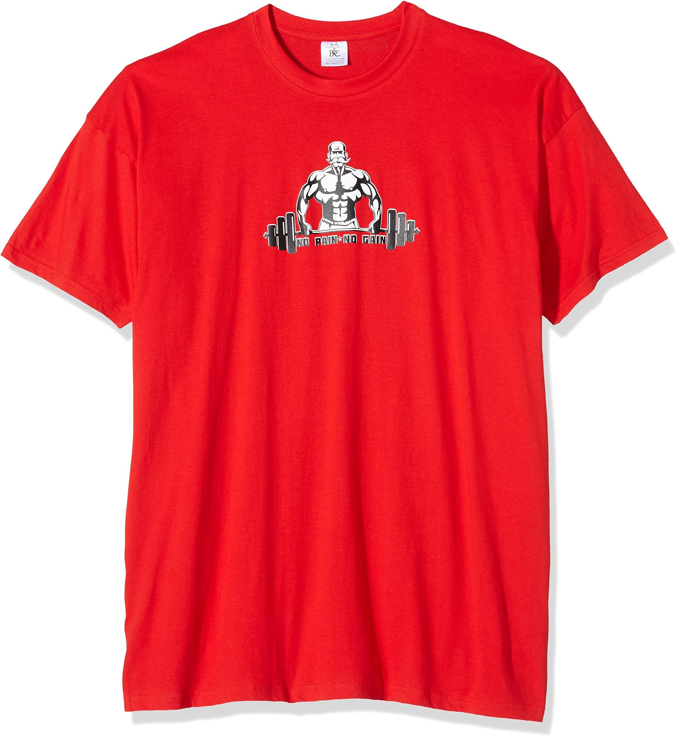 Shirtzshop Men's T-Shirt No Pain no GAIN Gym Training Fist Straps