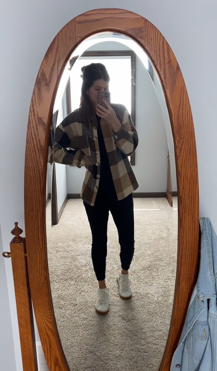 Watch Before you Buy!! - Plaid Brown Shacket