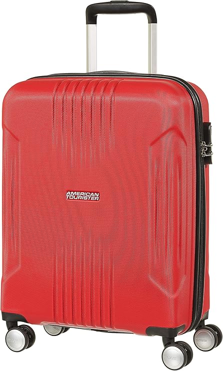 review American Tourister Unisex_Adult Case, Red (Flame Red), S (55 cm-34 L)