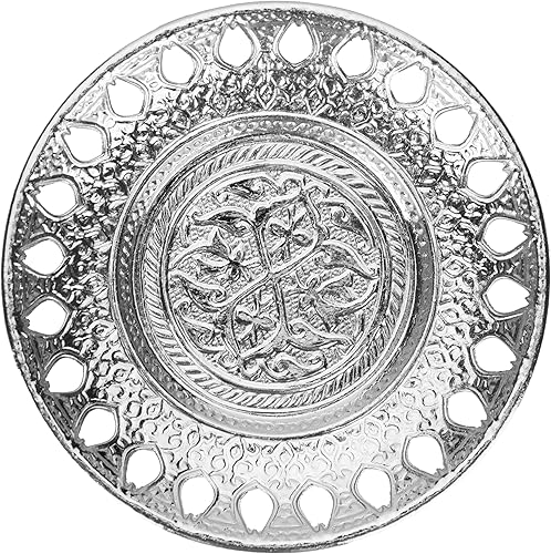 Miniatura 8 de Alisveristime Tazas de café expreso turco griego árabe otomano con platillo y tapa (juego de 2) (Hilal) (plateado)