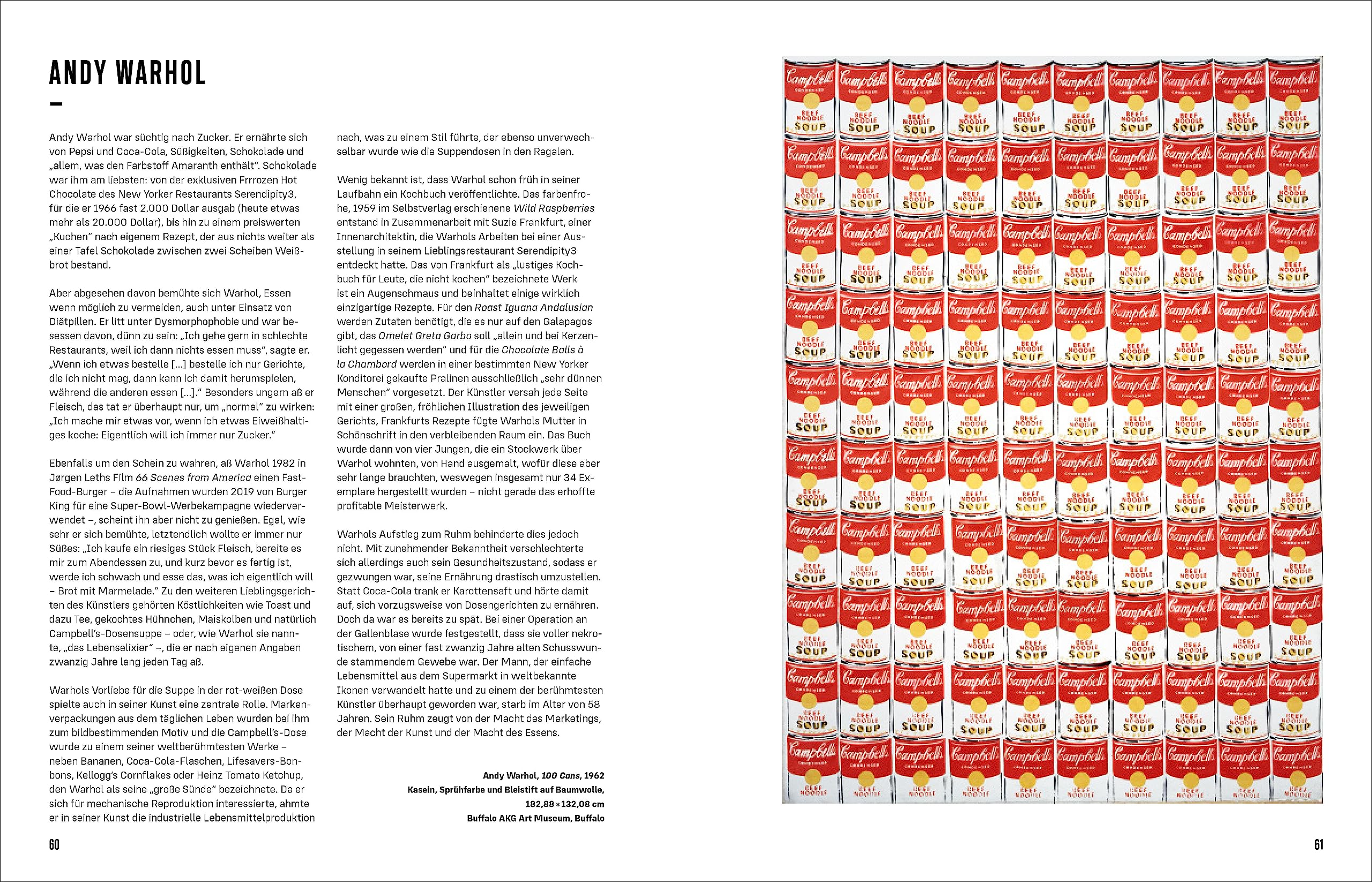 Kunst Kochen: 52 Rezepte inspiriert von Kunstwerken, von Mark Rothko bis Frida Kahlo. - Das Kunst-Kochbuch
