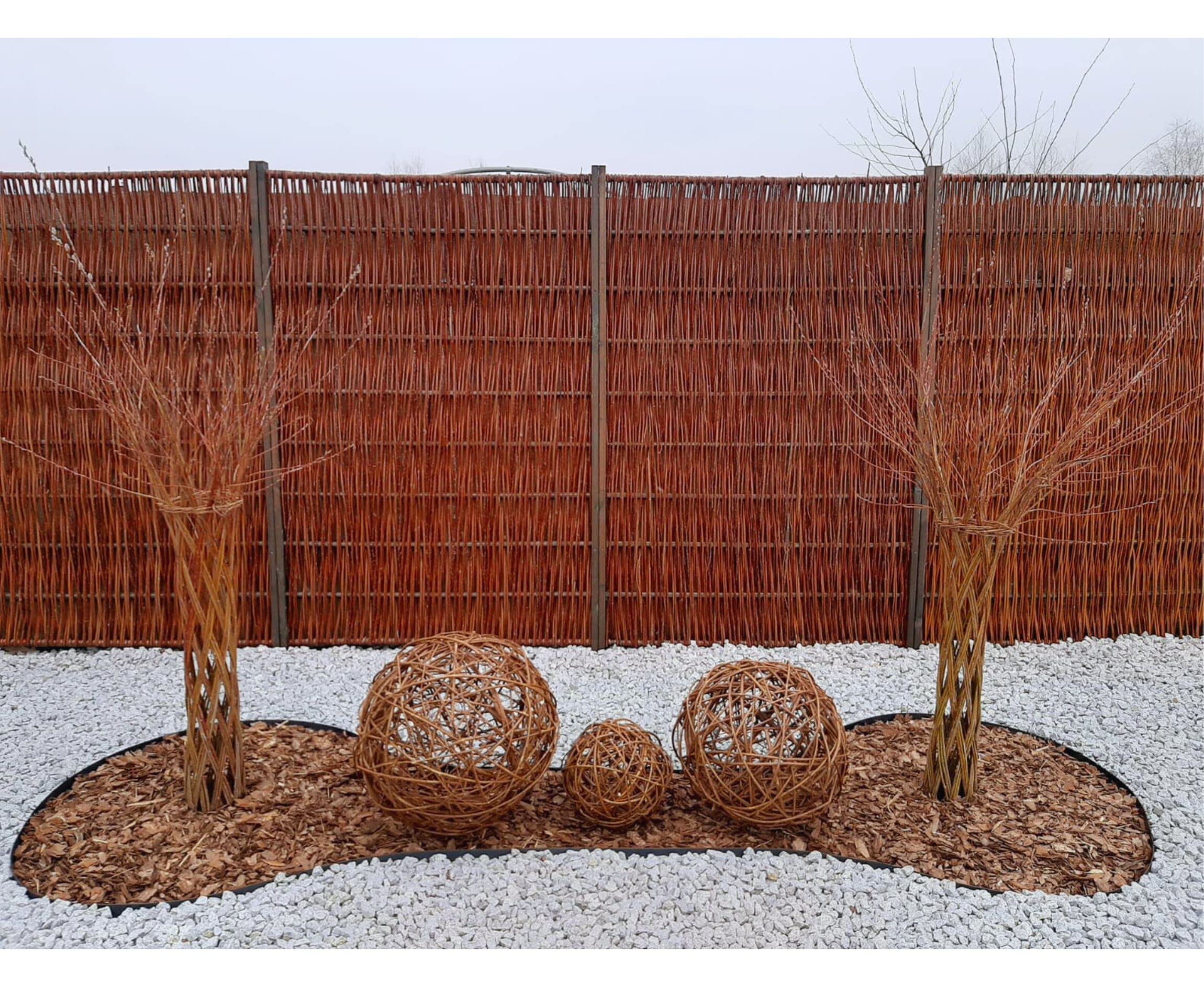 Sfera Decorativa In Vimini Per Giardino - Ø 40 Cm, Treccia Naturale Per Esterni E Terrazza - Foto 11
