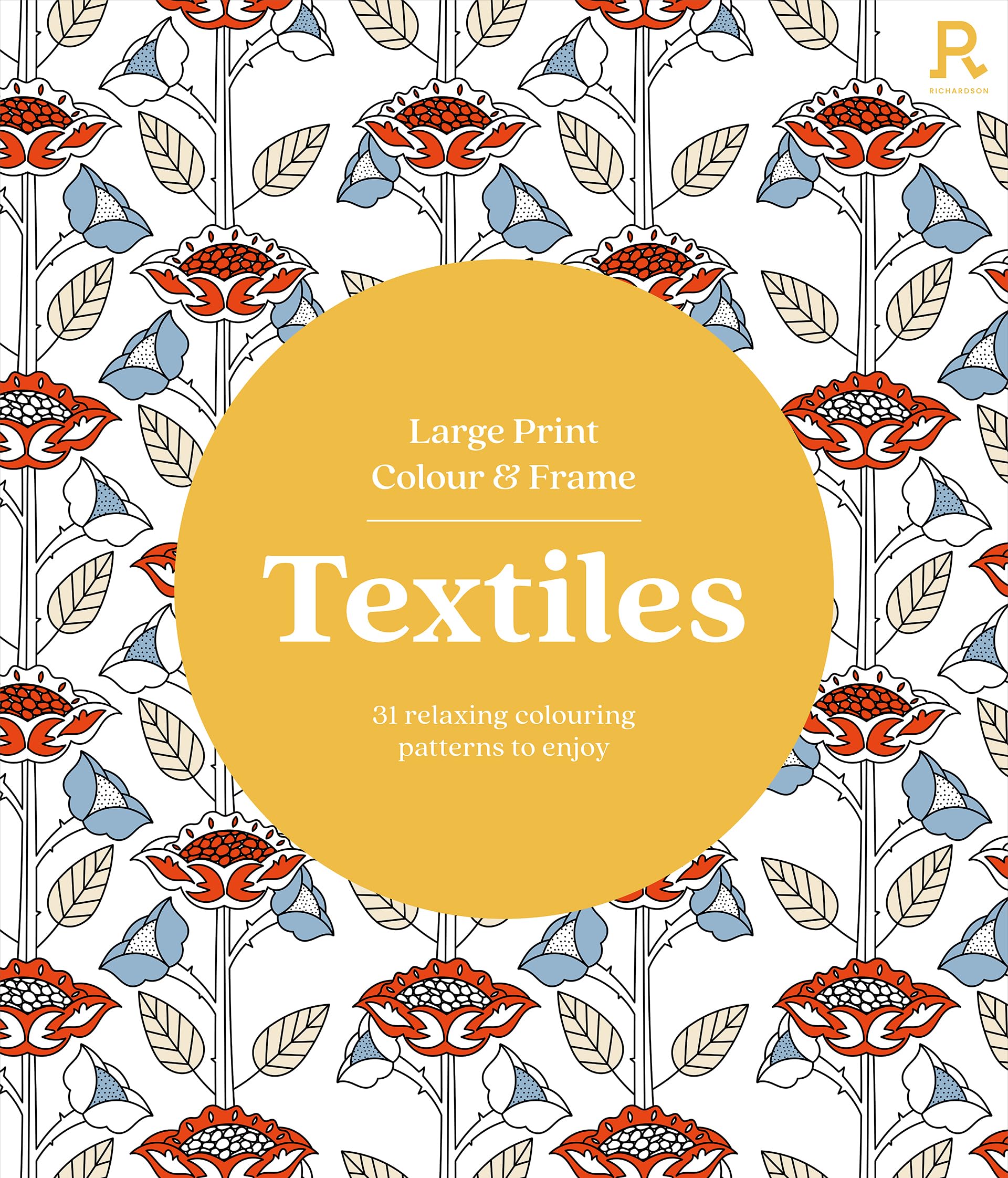 Large Print Colour & Frame - Textiles by Richardson Puzzles and Games