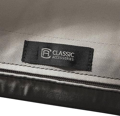 Miniatura 41 de Classic Accessories Ravenna - Cojín cuadrado para patio de 25 x 25 x 5 pulgadas, resistente al agua, con funda, para sillón de descanso, hongo