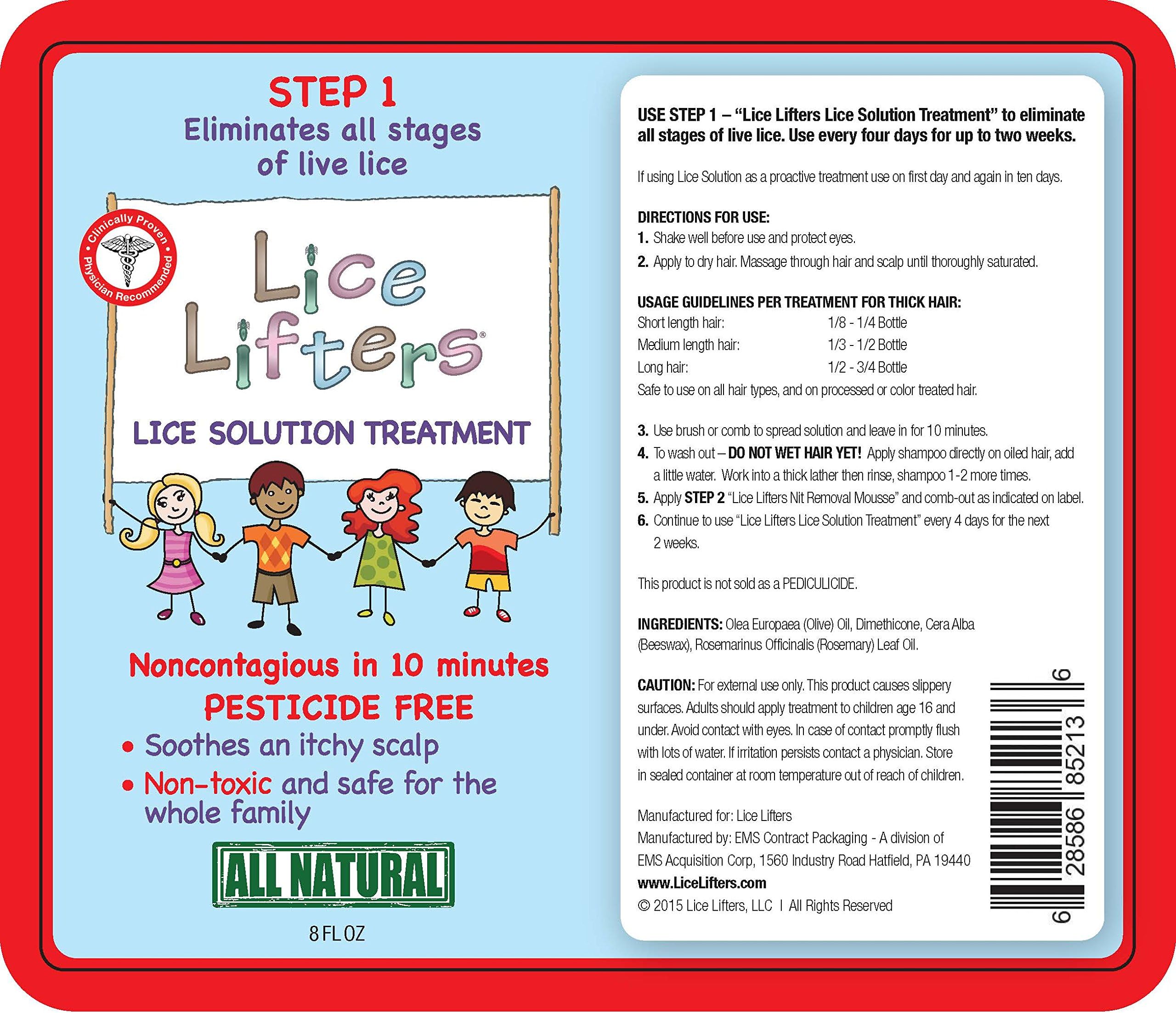 Lice Lifters Head Lice Treatment Kit -lice shampoo