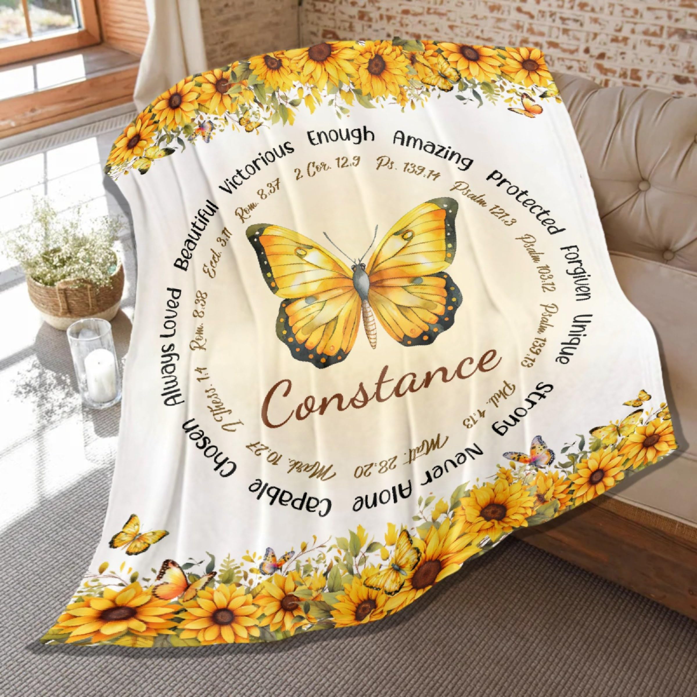 Amazon｜カスタムバイブルバタフライブランケット