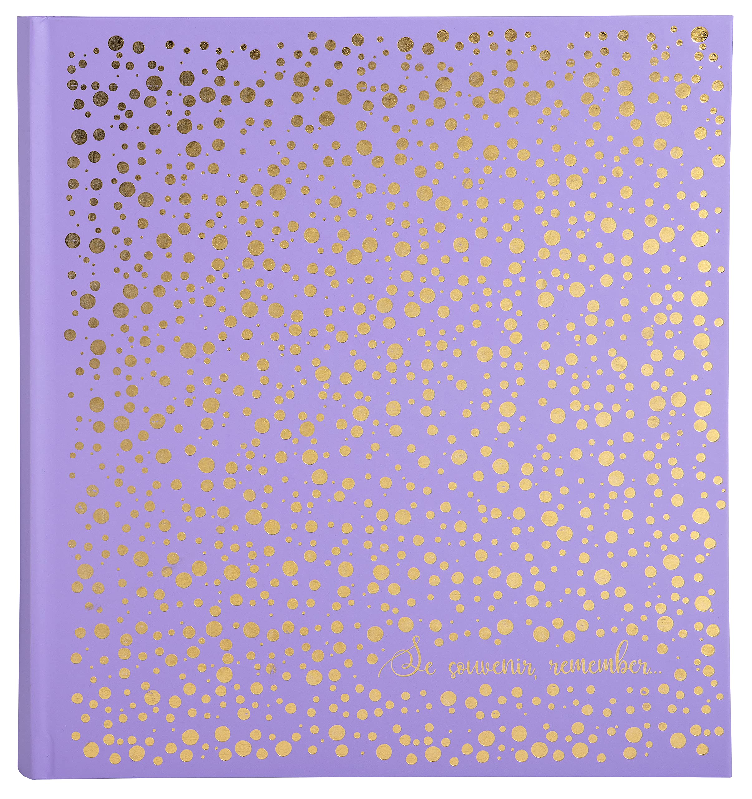 Exacompta 16151E Fotoalbum PLUM' 300 Fotos 60 weiße Seiten im Format 29 x 32 cm Einband aus türkisgrünem Kunstleder Prägung mit goldenen Punkten und Schriftzug