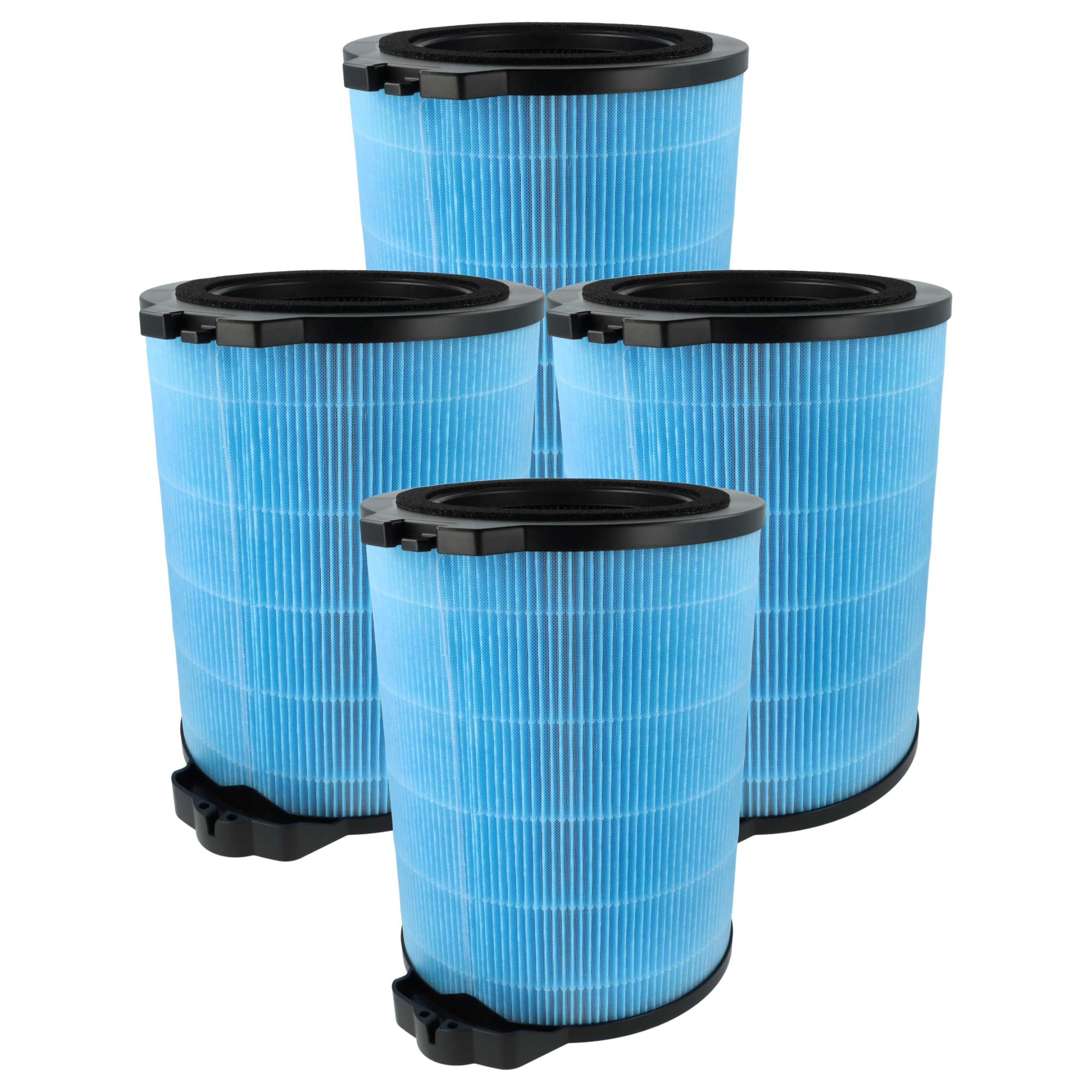 vhbw 4 x filtr H12 kompatybilny z Hoover H-PURIFIER 500, HHP75CAH001, HHP75CAH011 oczyszczacz powietrza, wbudowany filtr z węglem aktywnym