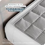 Bare Home Weighted Blanket Queen Size 17lbs (60" x 80") for Adults and Kids - All-Natural 100% Cotton - Premium Heavy Blanket Nontoxic Glass Beads (Grey, 60"x80")