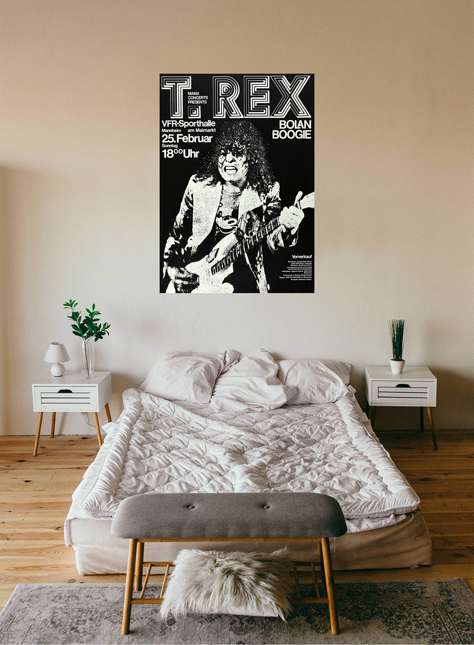 T.Rex - Bolan Boogie, Mannheim 1973 » Konzertplakat/Premium Poster | Live Konzert Veranstaltung | DIN A1 «