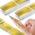 Nailskey Nail Forms for Gel Builder - 100 Pcs Self Adhesive Nail Extension Stickers for Acrylic, UV & Poly Gel with Tip Sculpting Guide - Nail Art for Home & Salon (Pack of 100)
