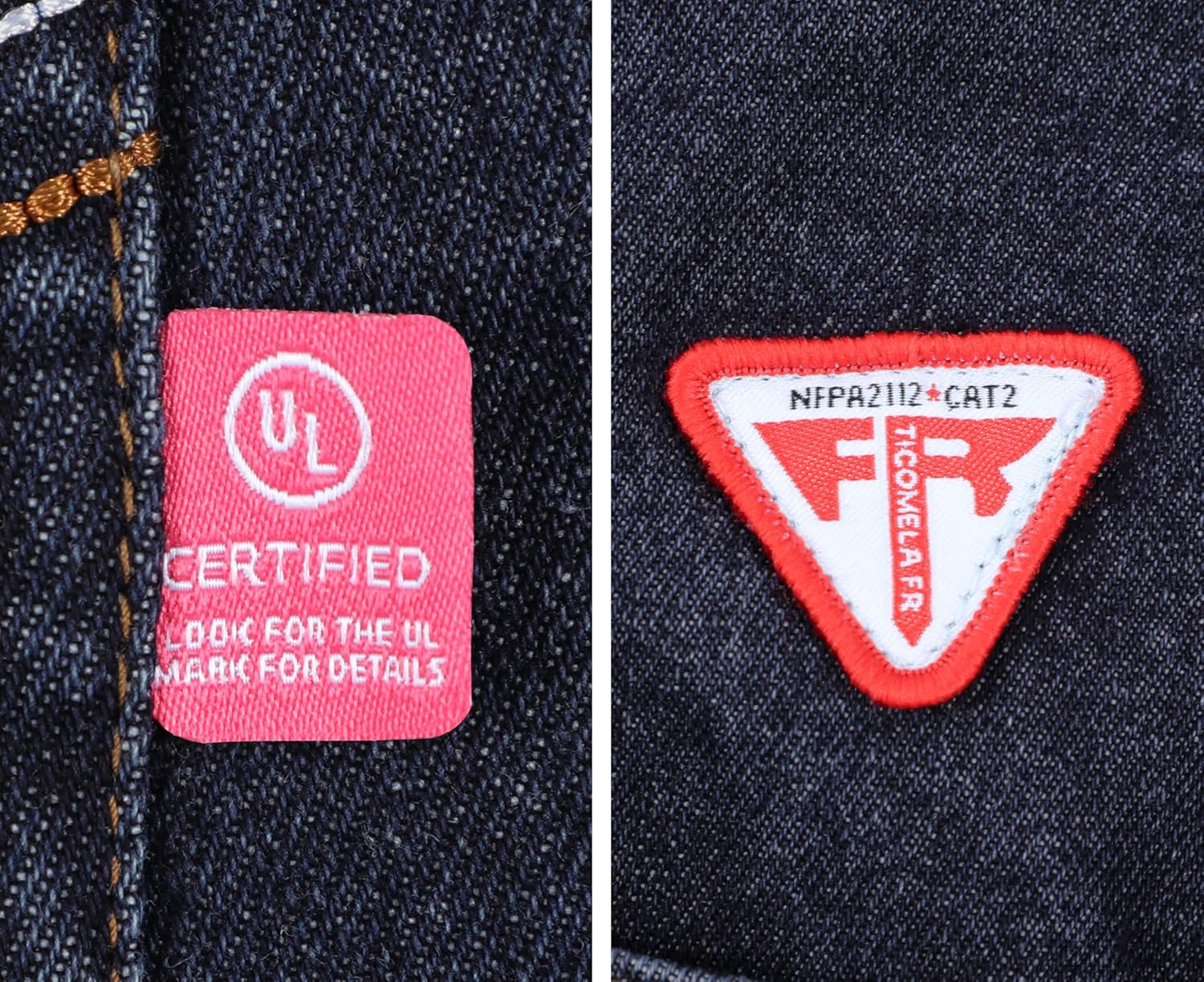 TICOMELA FR Jeans for Men Flame Resistant Pants 11.5oz 100% Cotton Heavy Duty Denim Pre-Washed Relaxed FR Jeans - Image 6